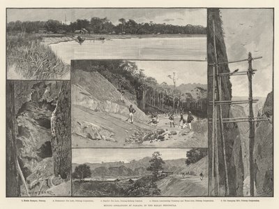 Opérations minières à Pahang, dans la péninsule malaise - Charles Auguste Loye